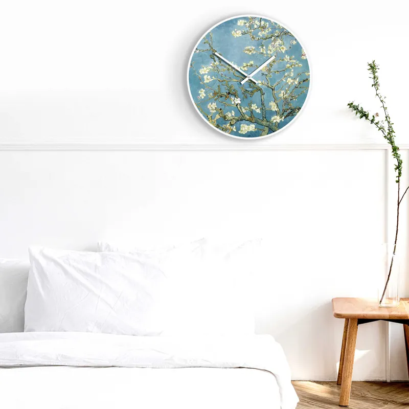 Acquista Ora Orologio da parete rotondo in metallo dal design moderno