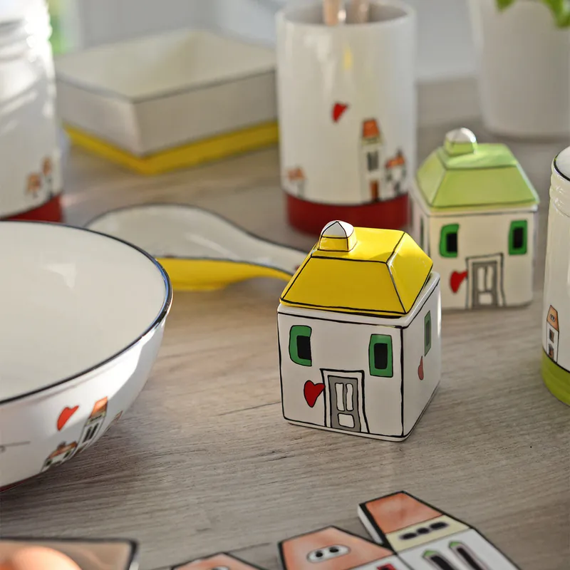 Zuccheriera in ceramica con coperchio Non Perdere