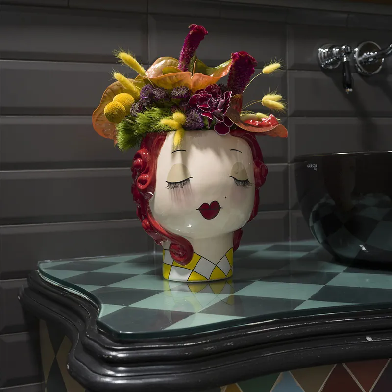 Vaso in ceramica dal design moderno ed elegante Spedito Oggi