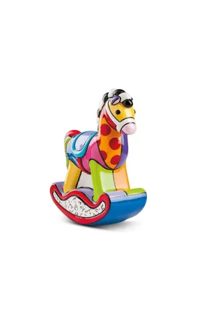 Soprammobile in ceramica "Cavallo a dondolo" Subito Disponibile