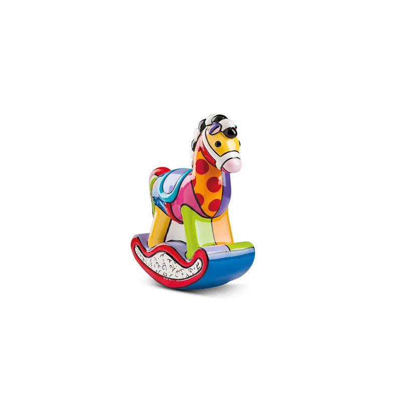 Soprammobile in ceramica "Cavallo a dondolo" Subito Disponibile