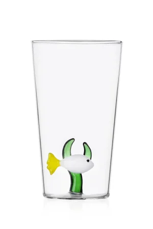 Compra Adesso Bicchiere in vetro per long drink con pesciolino