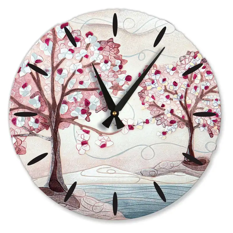 Ultimissimo Modello Orologio da parete rotondo con Bassorilievo con retro in legno massello