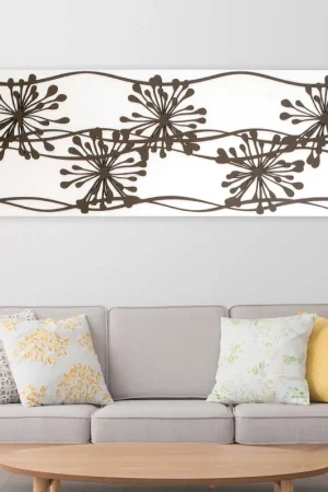 Quadro pannello in legno con decori dal design moderno ed elegante Prezzo Basso