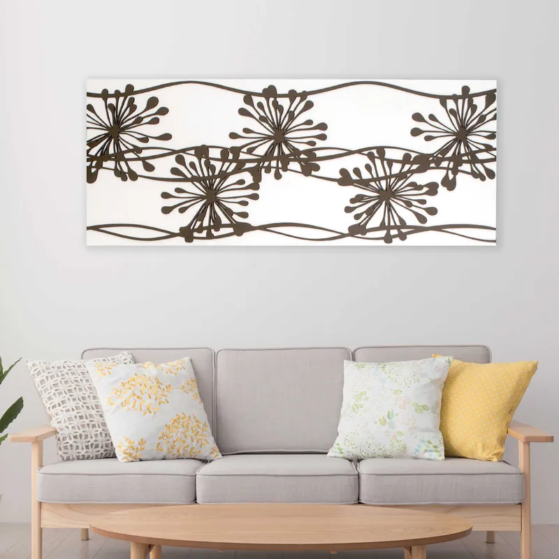 Quadro pannello in legno con decori dal design moderno ed elegante Prezzo Basso