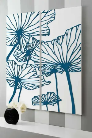 Quadro set 2 pannelli in legno dal design moderno ed elegante Esclusivo
