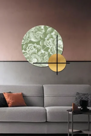 Acquista Ora Quadro pannello in legno rotondo dal design moderno con stampa applicata