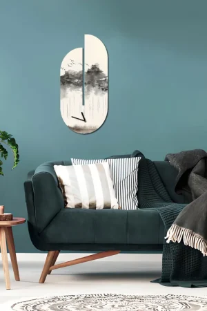 Orologio da parete in legno dal design moderno con stampa applicata Miglior Prezzo