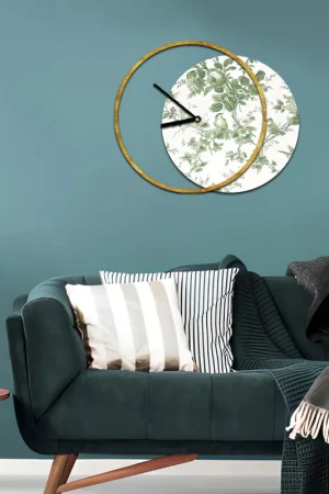 Economico Orologio da parete rotondo in legno dal design moderno con stampa applicata
