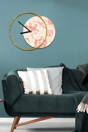 Nuovo Arrivo Orologio da parete rotondo in legno dal design moderno con stampa applicata