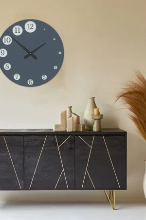 Popolare Orologio da parete rotondo in legno dal design moderno con stampa applicata