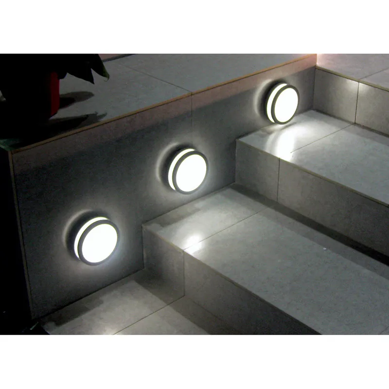 Lampada da parete a led da esterno rotonda in alluminio dal design minimal - 9W - IP54 Non Perdere