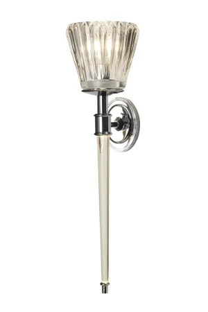Applique a parete in metallo con diffusore in vetro a LED dal design moderno - 3W - IP44 Compra Online