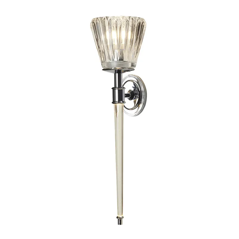 Applique a parete in metallo con diffusore in vetro a LED dal design moderno - 3W - IP44 Compra Online
