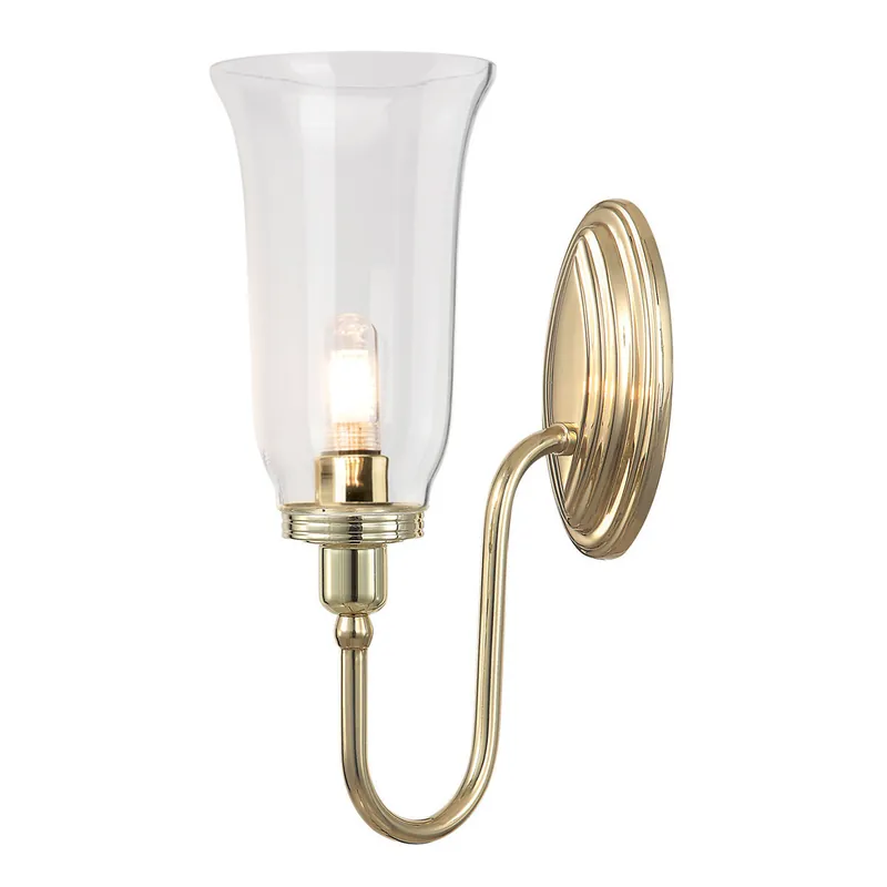 Prezzo Scontato Applique a parete classica con struttura in alluminio diffusore in vetro a LED - 3W - IP44