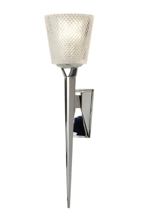Spedizione Espresso Applique per bagno struttura in acciaio e diffusore in vetro con led g9 - 3W - IP44