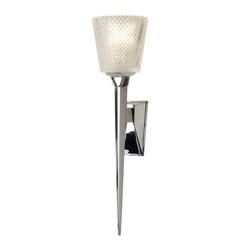 Spedizione Espresso Applique per bagno struttura in acciaio e diffusore in vetro con led g9 - 3W - IP44