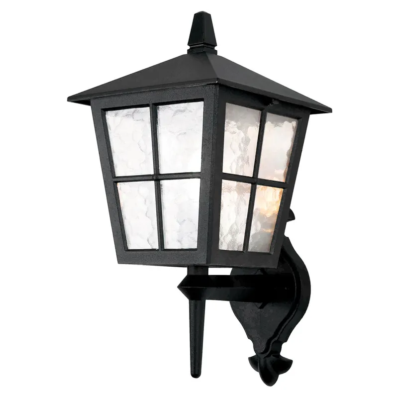 Ultima Occasione Lanterna da parete da esterni struttura alluminio rustica e diffusore in vetro - 100W - IP44