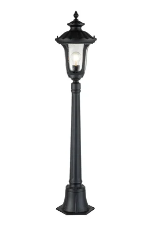Compra Oggi Stesso Lampioncino da giardino in alluminio con diffusore in vetro design rustico - 100W - IP44