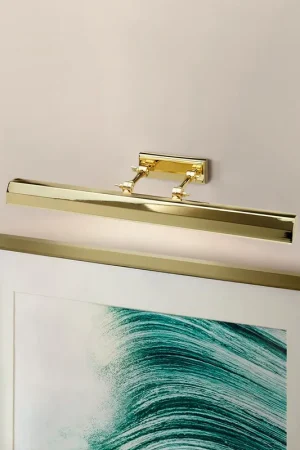 Applique da parete grande per quadri con struttura e diffusore in acciaio - 40W - IP20 Popolare