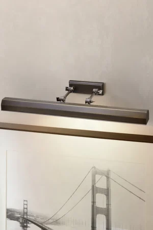 Applique da parete grande per quadri con struttura e diffusore in acciaio - 40W - IP20 Prezzo Basso