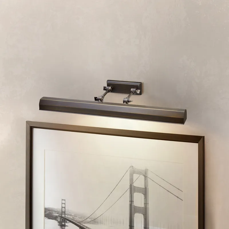 Applique da parete grande per quadri con struttura e diffusore in acciaio - 40W - IP20 Prezzo Basso