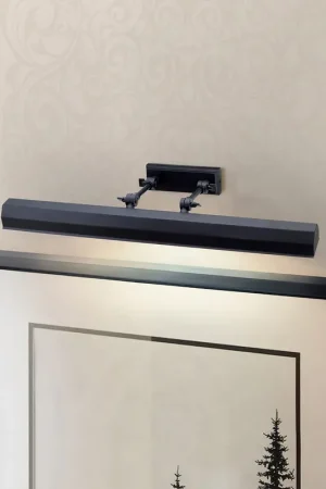 Applique da parete grande per quadri con struttura e diffusore in acciaio - 40W - IP20 Occasione