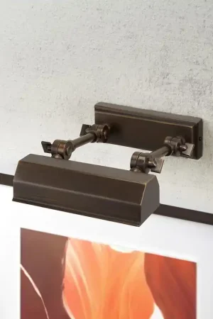 Applique da parete piccola per quadri con struttura e diffusore in acciaio - 40W - IP20 Saldi