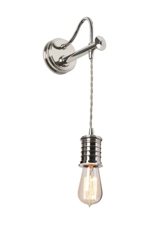 Economico Lampada da parete a 1 luce in ottone invecchiato dal design industrial - 60W - IP20