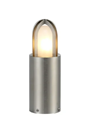 A Buon Prezzo Paletto luce da giardino moderno in ottone da esterno con diffusore in vetro - 18W - IP55