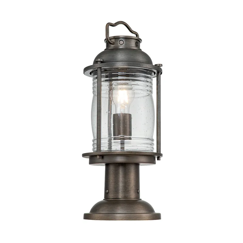 Spedito Oggi Lampioncino da giardino in alluminio e diffusore in vetro - 60W - IP44