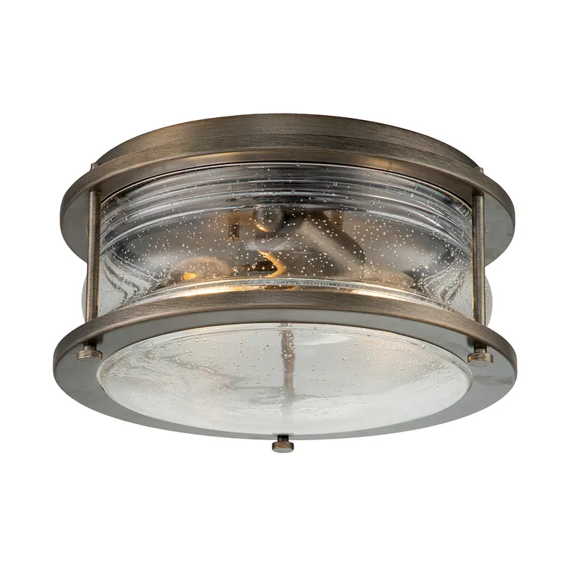 Compra Oggi Stesso Lanterna da soffitto struttura rotonda in alluminio e diffusore in vetro - 60W - IP44