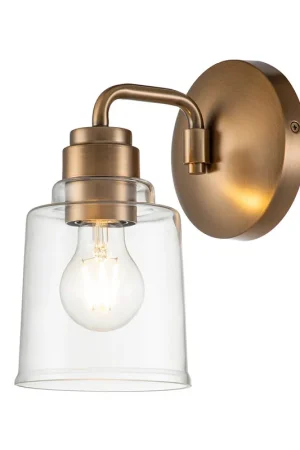 Spedizione Espresso Applique da parete in acciaio con diffusore in vetro dalle linee eleganti - 60W - IP20
