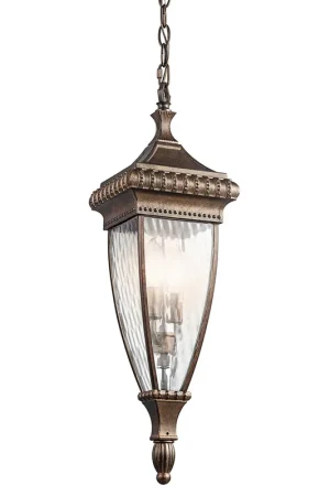 Promo Stagionale Lanterna a sospensione con catena da esterno in metallo dal design rustico - 60W - IP44