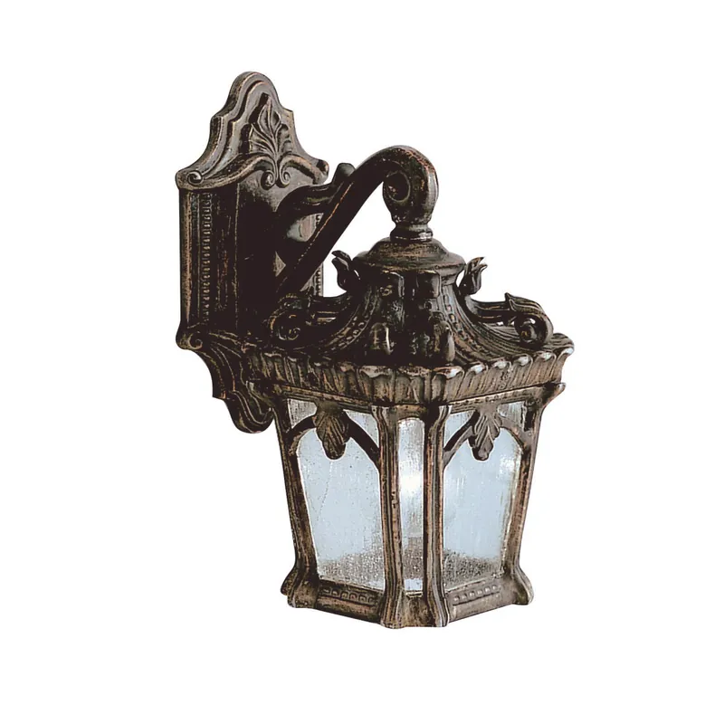 Affare Lanterna da parete a 1 luce piccola con struttura in alluminio e vetro - 100W - Ip44
