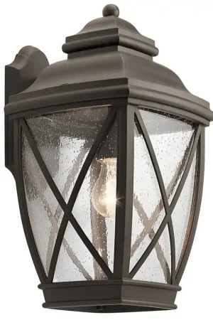 Subito Disponibile Lanterna da pareti con struttura grande in alluminio e diffusore in vetro - 60W - IP44