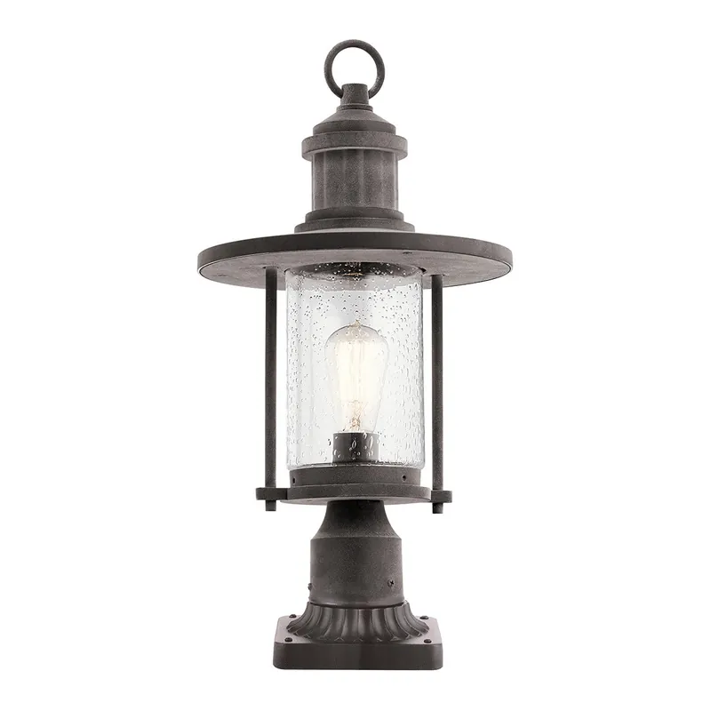 Super Prezzo Lampioncino da giardino in alluminio e diffusore in vetro design industrial - 100W - IP44