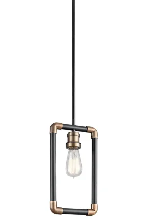 Lampada a sospensione con 1 una luce singola struttura in acciaio - 60W - IP20 Economico