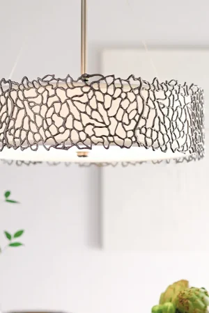 Lampada a sospensione con diffusore in vetro a 4 luci dal design moderno - 100W - IP20 Offerta Del Giorno
