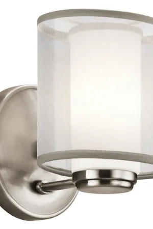 Applique a parete con un diffusore in vetro e organza dal design moderno - 3W - IP20 Offerta Speciale
