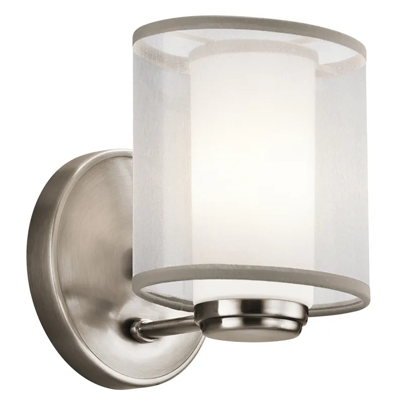 Applique a parete con un diffusore in vetro e organza dal design moderno - 3W - IP20 Offerta Speciale