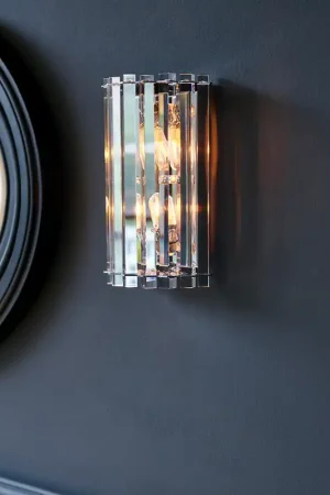 Applique a parete in cristallo a 2 luci a LED dal design moderno - 3W - IP44 Miglior Prezzo