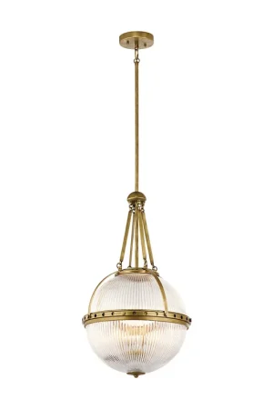 Direttamente Dal Produttore Lampada a sospensione in metallo con diffusore in vetro a 3 luci - 60W - IP20