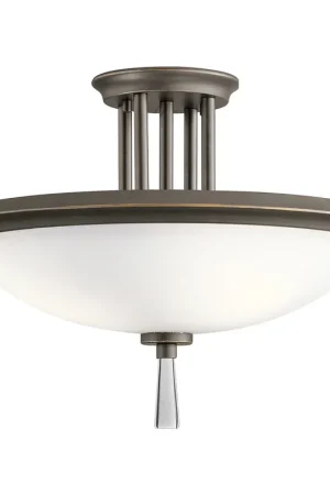 Lampada a soffitto rotonda in acciaio con diffusore in vetro dal design moderno - 60W - IP20 Vendita Finale