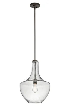 Vendita Finale Lampada a sospensione media in acciaio diffusore in vetro dal design moderno - 60W - IP20