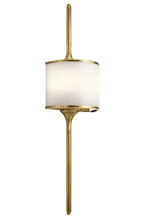 Vendita Finale Lampada da parete grande in acciaio per bagno con diffusore in vetro a LED G9 - 3W - IP44