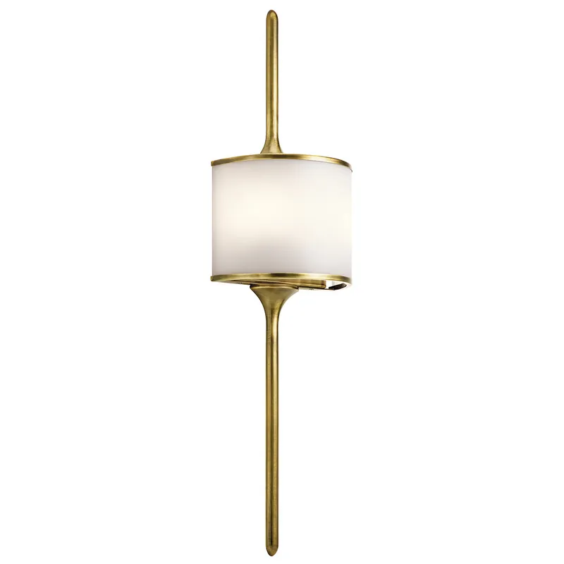 Vendita Finale Lampada da parete grande in acciaio per bagno con diffusore in vetro a LED G9 - 3W - IP44