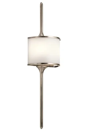 A Buon Prezzo Lampada da parete grande in acciaio per bagno con diffusore in vetro a LED G9 - 3W - IP44