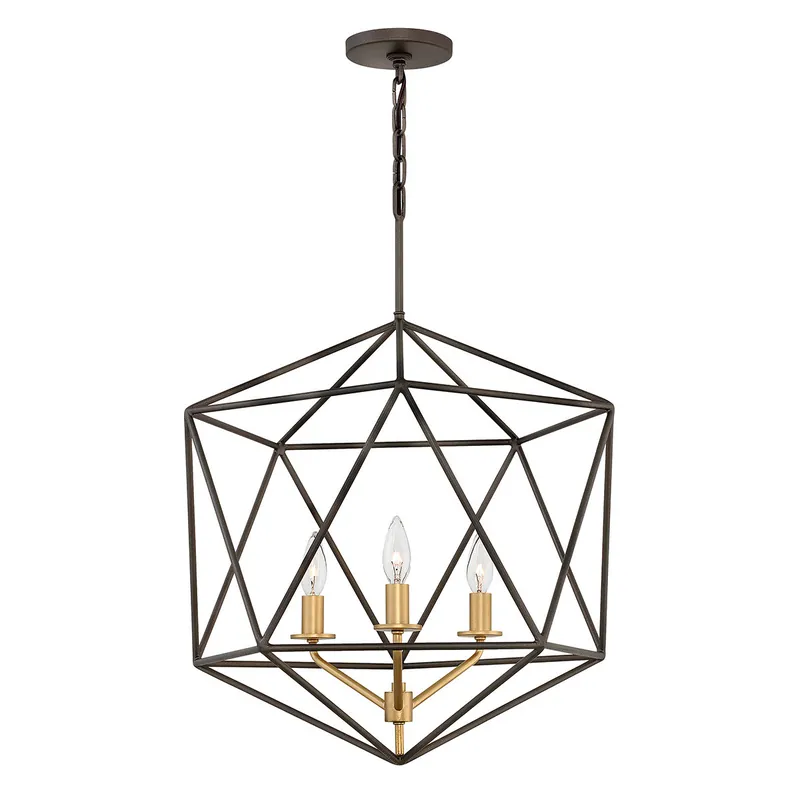 Soddisfatti O Rimborsati Lampadario in bronzo con diffusore a 3 luci dal design moderno - 60W - IP20