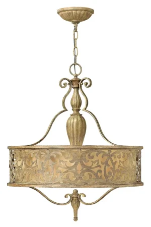 Bestseller Lampadario rustico in acciaio spazzolato con diffusore in vetro a 3 luci - 100W - IP20